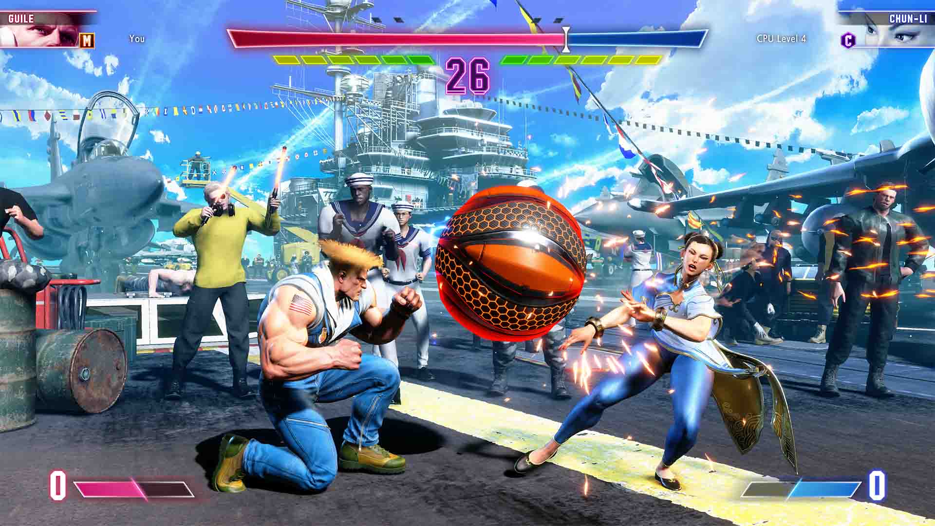 Street Fighter 6 characters engaged in an extreme battle