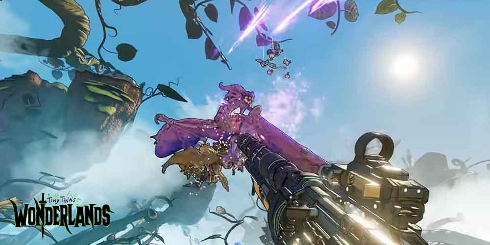 A scene from a video game showing characters engaged in gameplay action